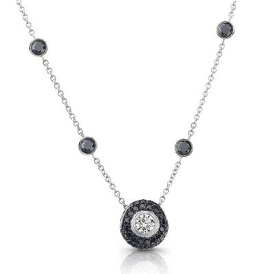 Black Diamond Bezel Pendant