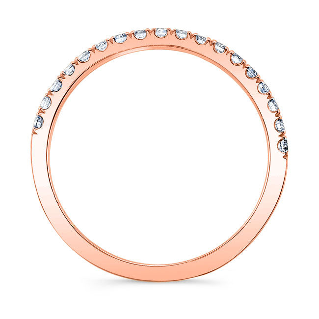Modern Style Diamond Wedding Band