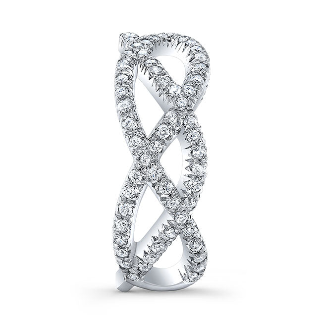 Twisted Style Diamond Wedding Band