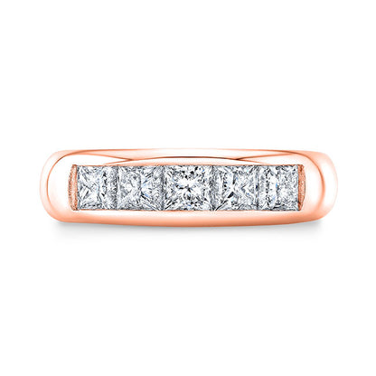 Princess Diamond Wedding Band