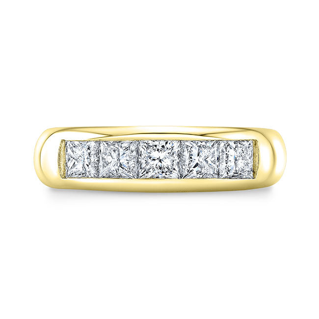 Princess Diamond Wedding Band