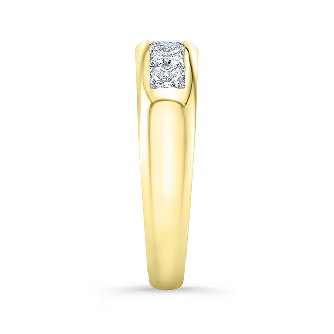 Princess Diamond Wedding Band