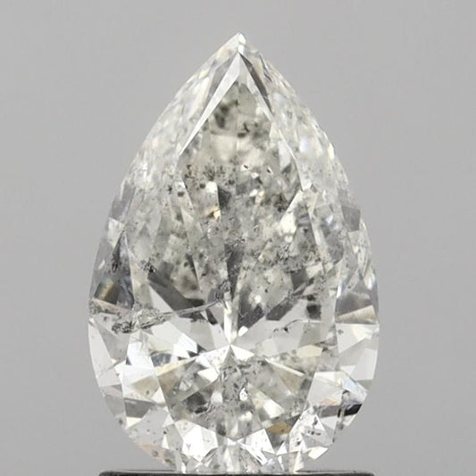 1.55 Carat Pear HRD Natural Diamond, With Certificate ID 230000135287