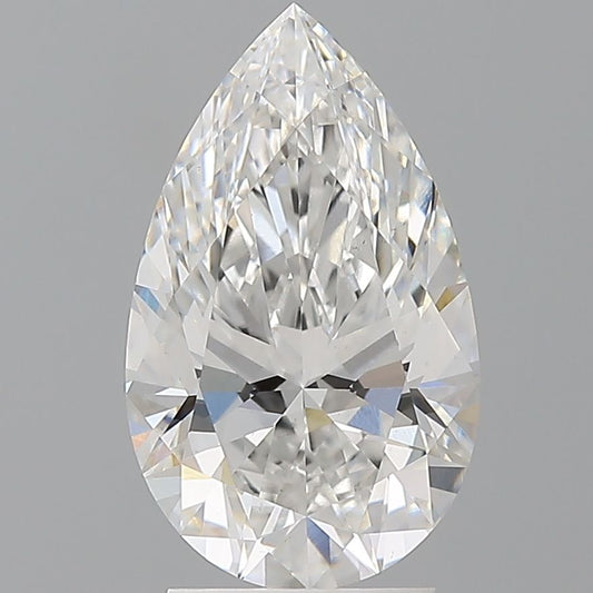 3.07 Carat Pear IGI Labgrown Diamond, With Certificate ID LG696590789