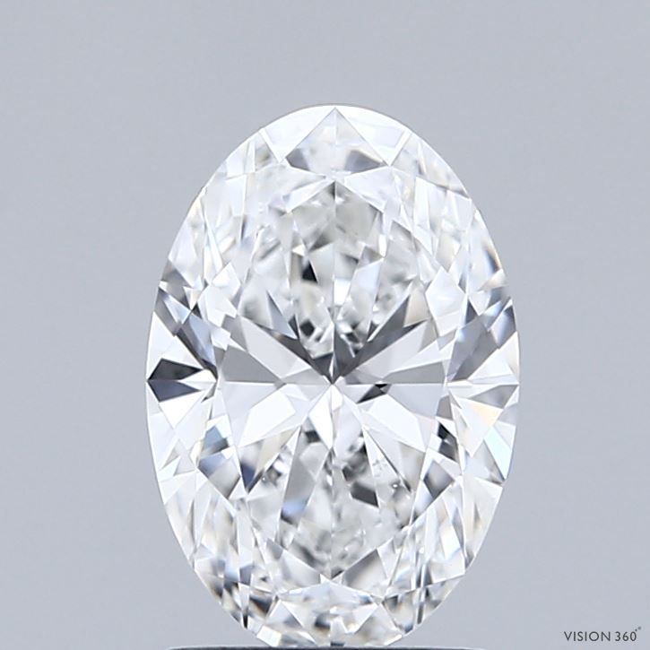 1.50 Carat Oval IGI Labgrown Diamond, With Certificate ID LG715554304