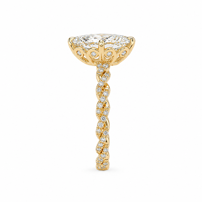 Vintage Style Diamond Engagement Ring