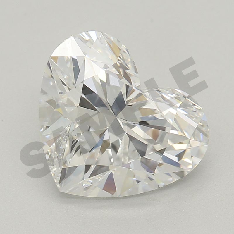 0.43 Carat Heart NONE Labgrown Diamond, With Certificate ID ADANIEXPORTSO-57-A