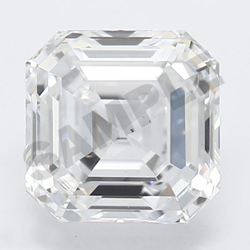 5.04 Carat Asscher IGI Labgrown Diamond, With Certificate ID LG71******