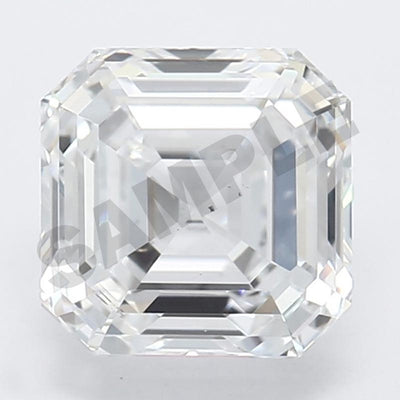 2.57 Carat Asscher IGI Labgrown Diamond, With Certificate ID LG743565792