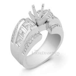 Platinum Art Deco Style Diamond Engagement Ring
