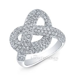 14k White Gold Art Deco Diamond Cocktail Ring
