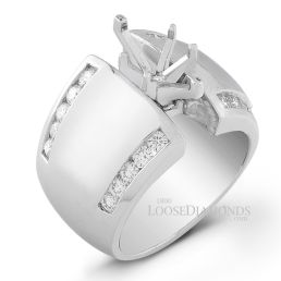 Platinum Modern Style Diamond Engagement Ring
