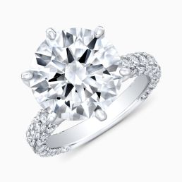 Modern Style Diamond Engagement Ring 