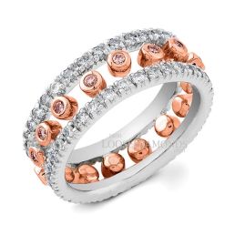 14k White Gold Art Deco Style Diamond Wedding Ring
